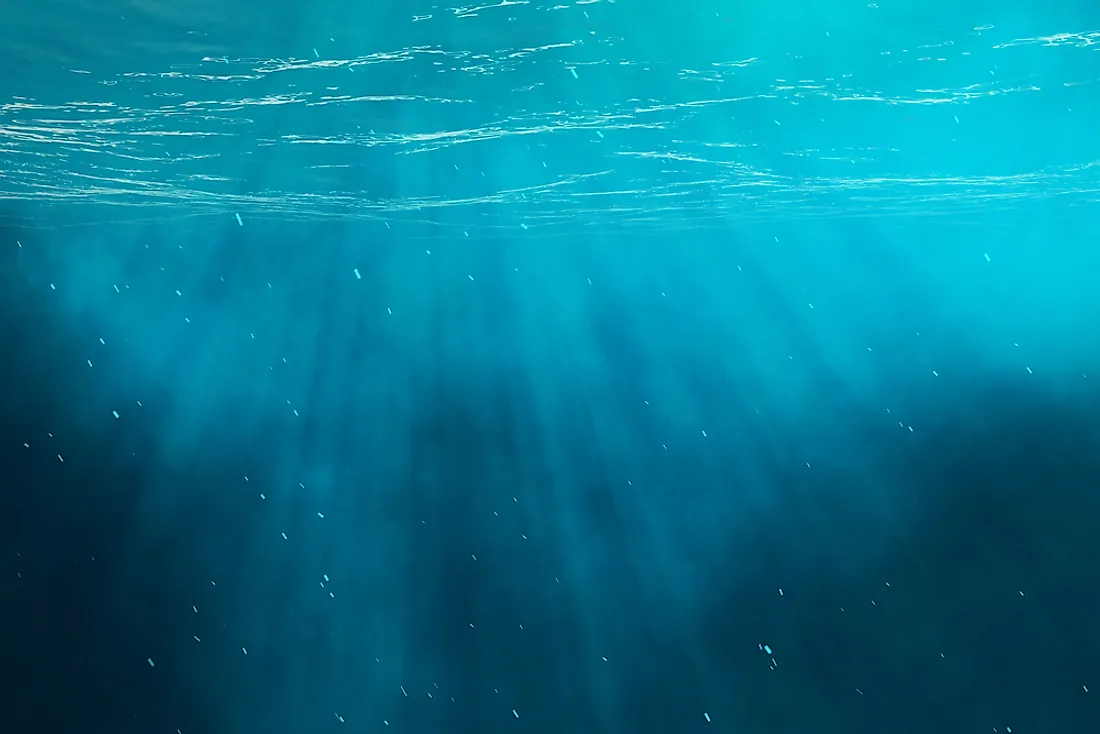 The deep дно океана