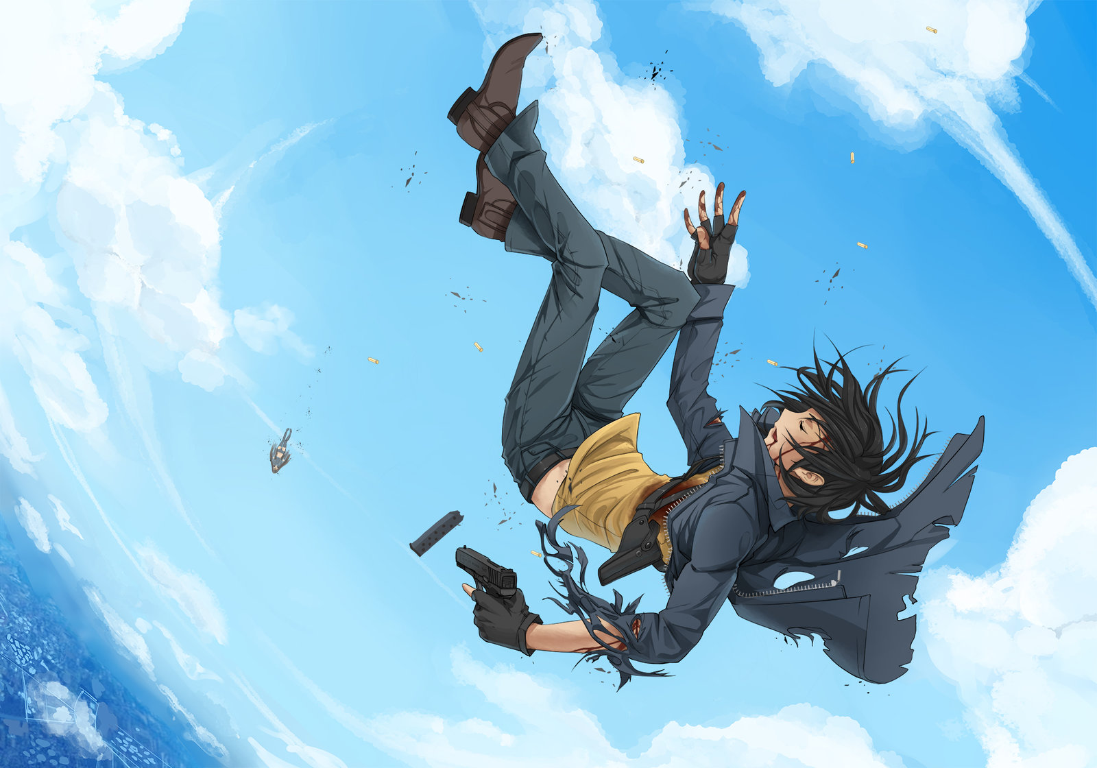 Anime Girl Watching Falling Comet Digital Stock Illustration 2325094447 |  Shutterstock