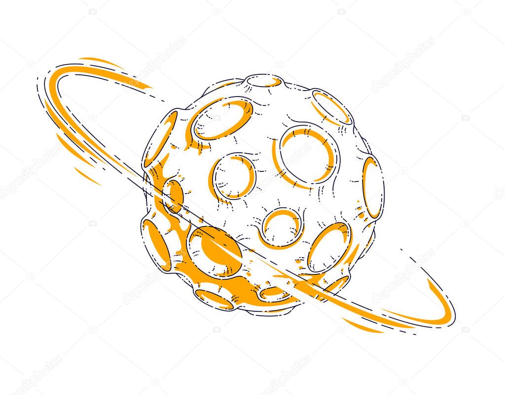 Стилизованное изображение астероида